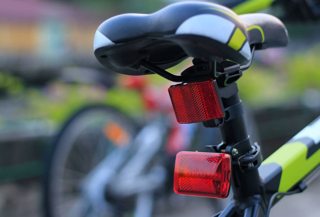 Oświetlanie rowerów tylne pod siodełkiem lampki