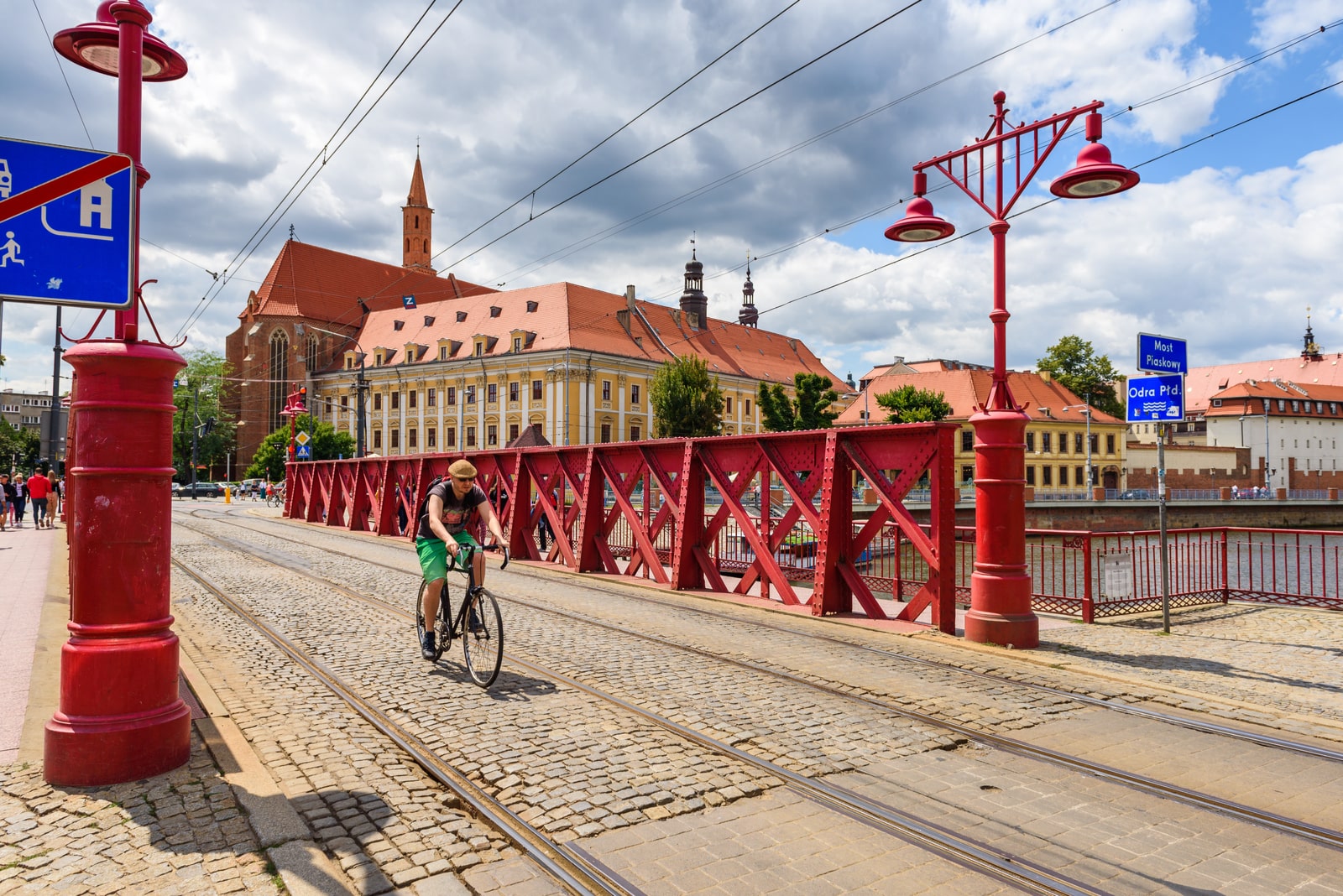 trasa rowerowa przez most